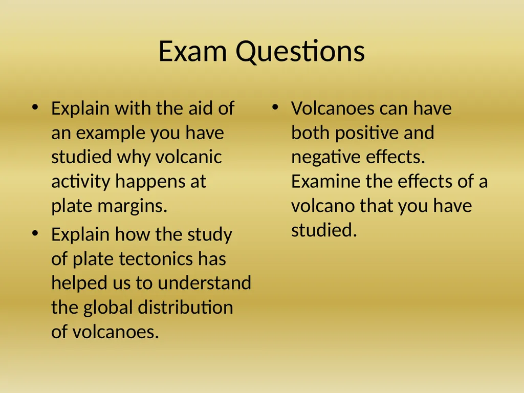 Plate Tectonics Revision 6th year Geography - slide 21 of 21