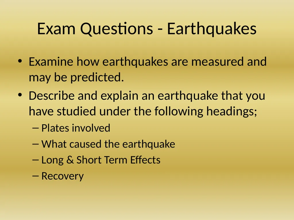 Plate Tectonics Revision 6th year Geography - slide 14 of 21