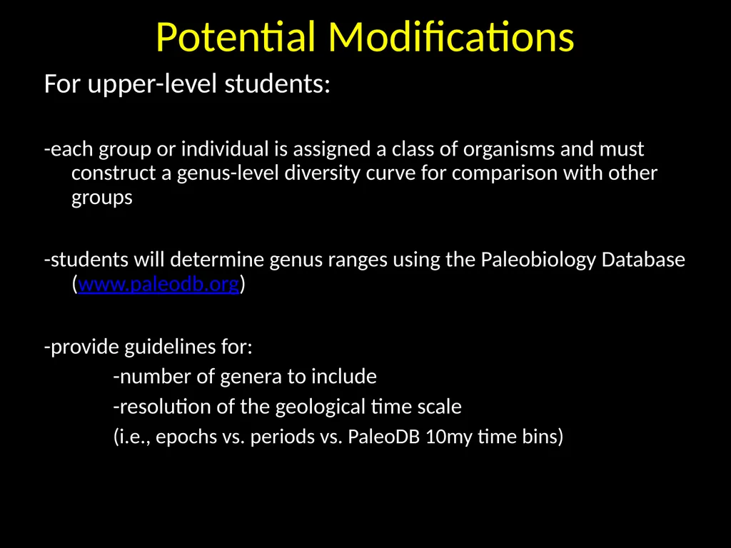 Range-Through Chart and Diversity Curve Lab Dr. - slide 20 of 21