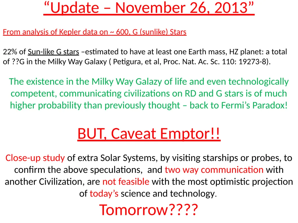 Could Planets orbiting Red Dwarf Stars support - slide 14 of 14