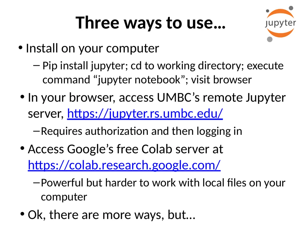 Python & Notebooks for AI Why Python Python has - slide 5 of 6