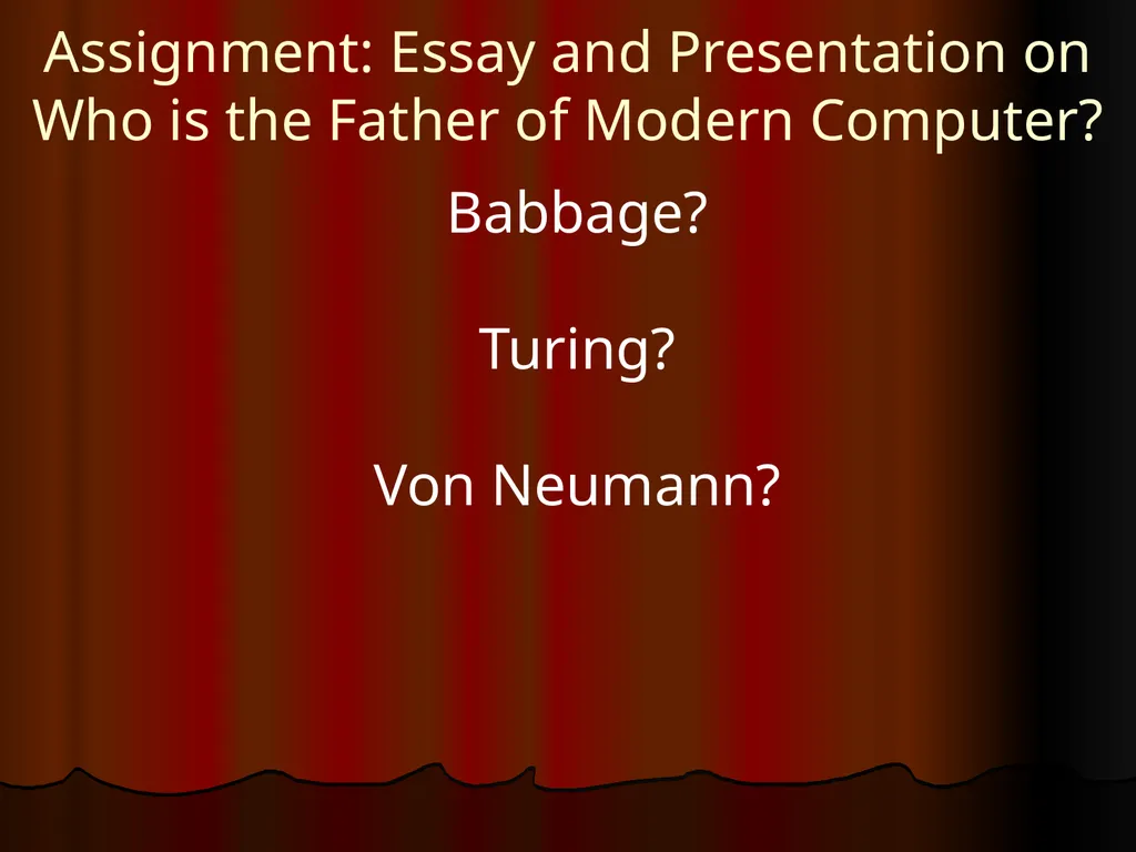 Origins of Computing – Post 1900 Raj Reddy - slide 25 of 25