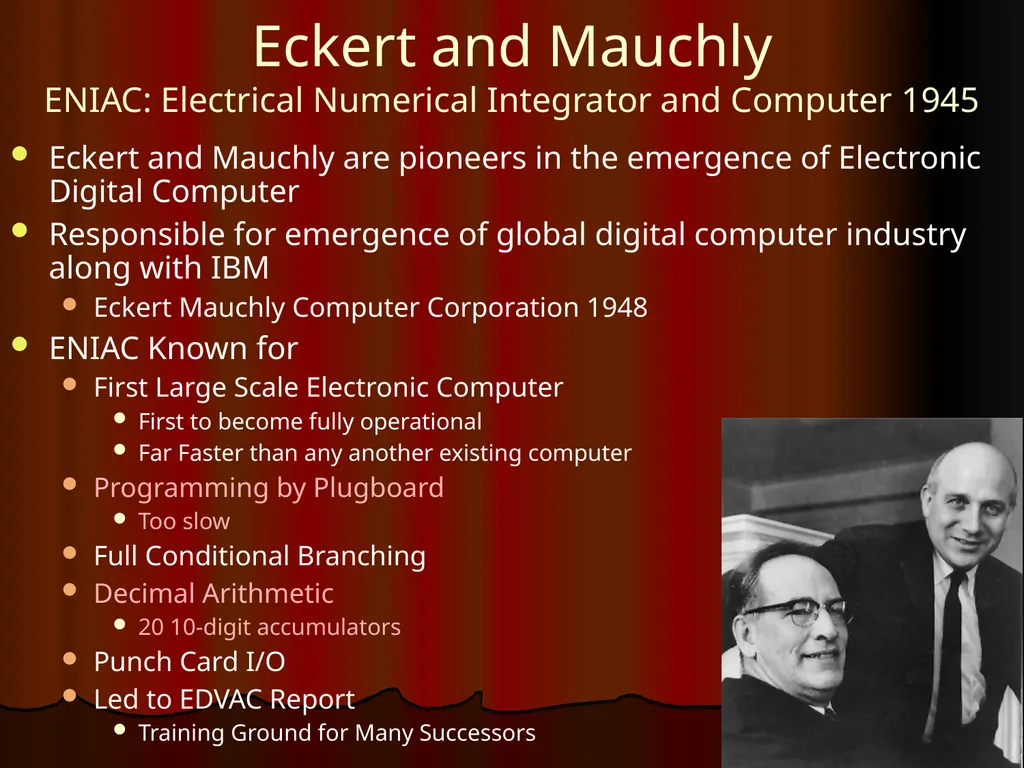 Origins of Computing – Post 1900 Raj Reddy - slide 17 of 25
