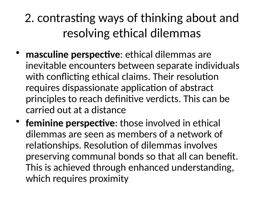 Ethics Theory and Business Practice 8.1 Feminine - slide 5 of 13