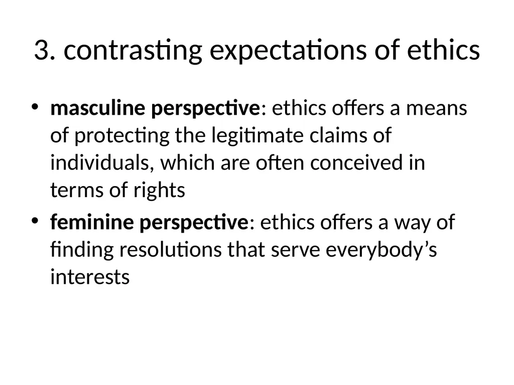 Ethics Theory and Business Practice 8.1 Feminine - slide 6 of 13
