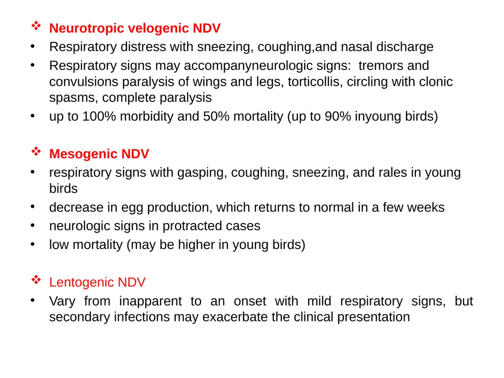 NEWCASTLE DISEASE RANIKHET DISEASE, AVIAN - slide 7 of 14