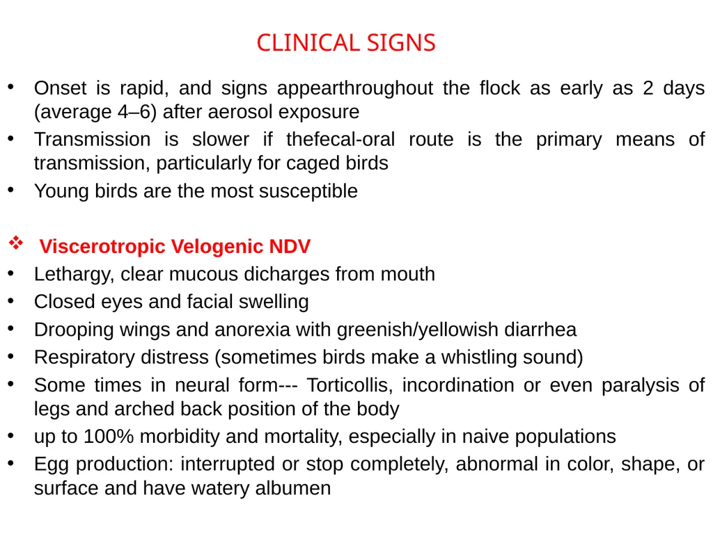 NEWCASTLE DISEASE RANIKHET DISEASE, AVIAN - slide 6 of 14