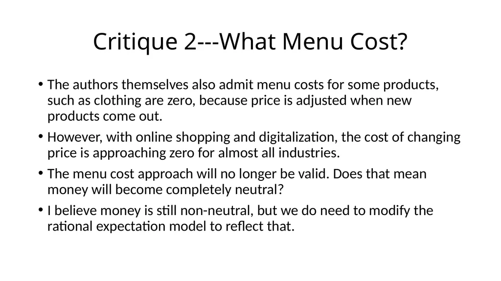 Monetary Non-Neutrality in a Multi-Sector Menu - slide 15 of 28