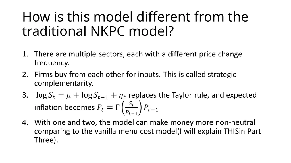 Monetary Non-Neutrality in a Multi-Sector Menu - slide 11 of 28