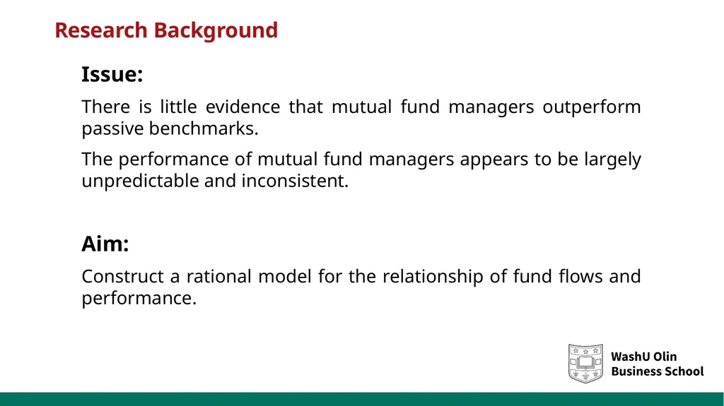 Mutual Fund Flows and Performance in Rational - slide 3 of 16