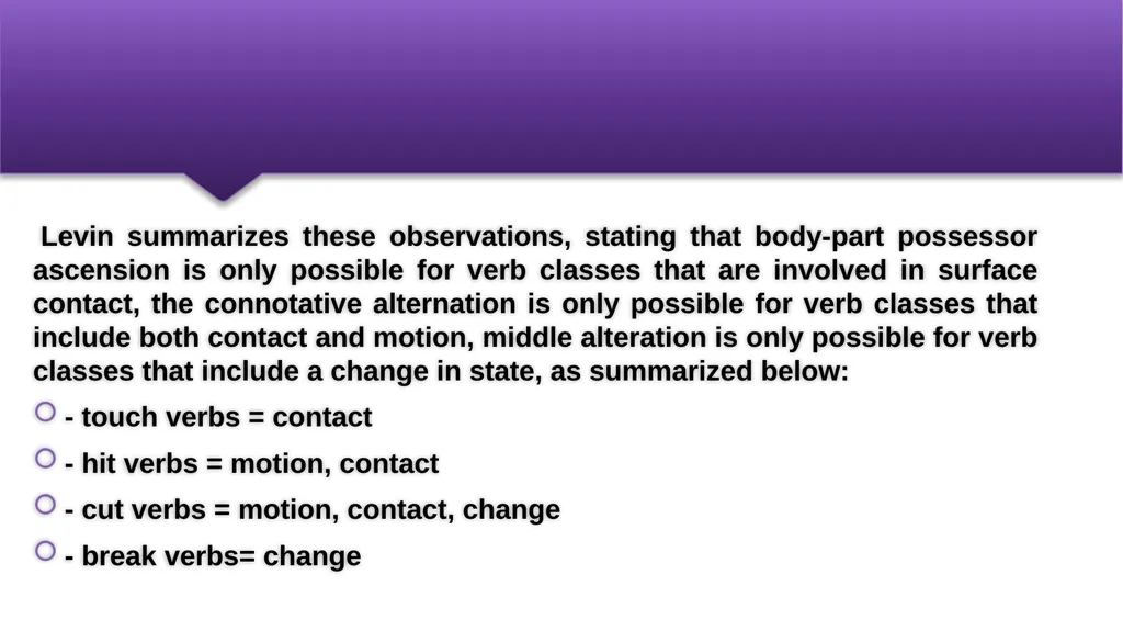 Componential Analysis and Verb Meaning Prepared by - slide 20 of 22