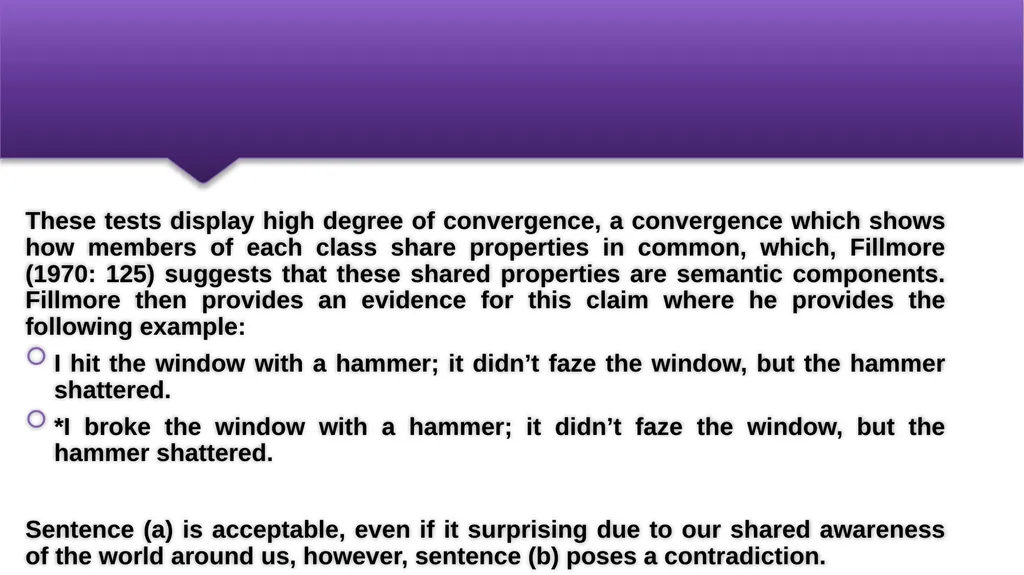 Componential Analysis and Verb Meaning Prepared by - slide 16 of 22