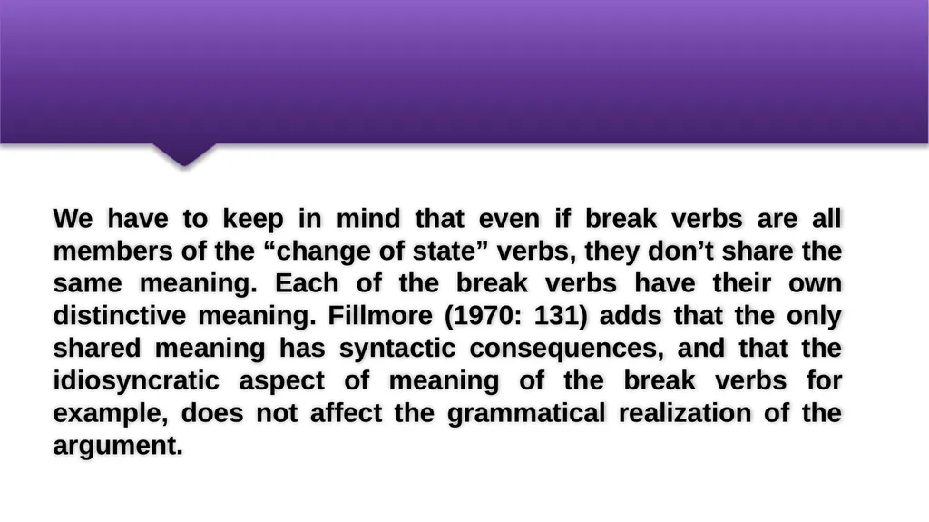 Componential Analysis and Verb Meaning Prepared by - slide 17 of 22