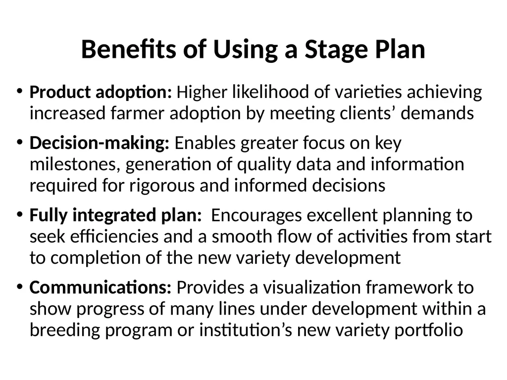 Chapter 5 Variety Development Strategy and Stage - slide 15 of 34