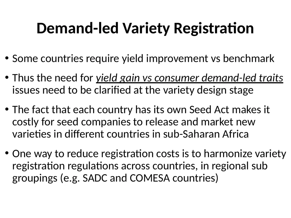 Chapter 5 Variety Development Strategy and Stage - slide 33 of 34