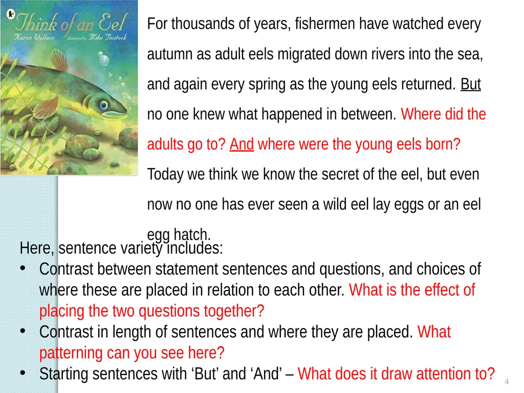 Sentence Variety 1 Sentence Variety Students’ (and - slide 4 of 14