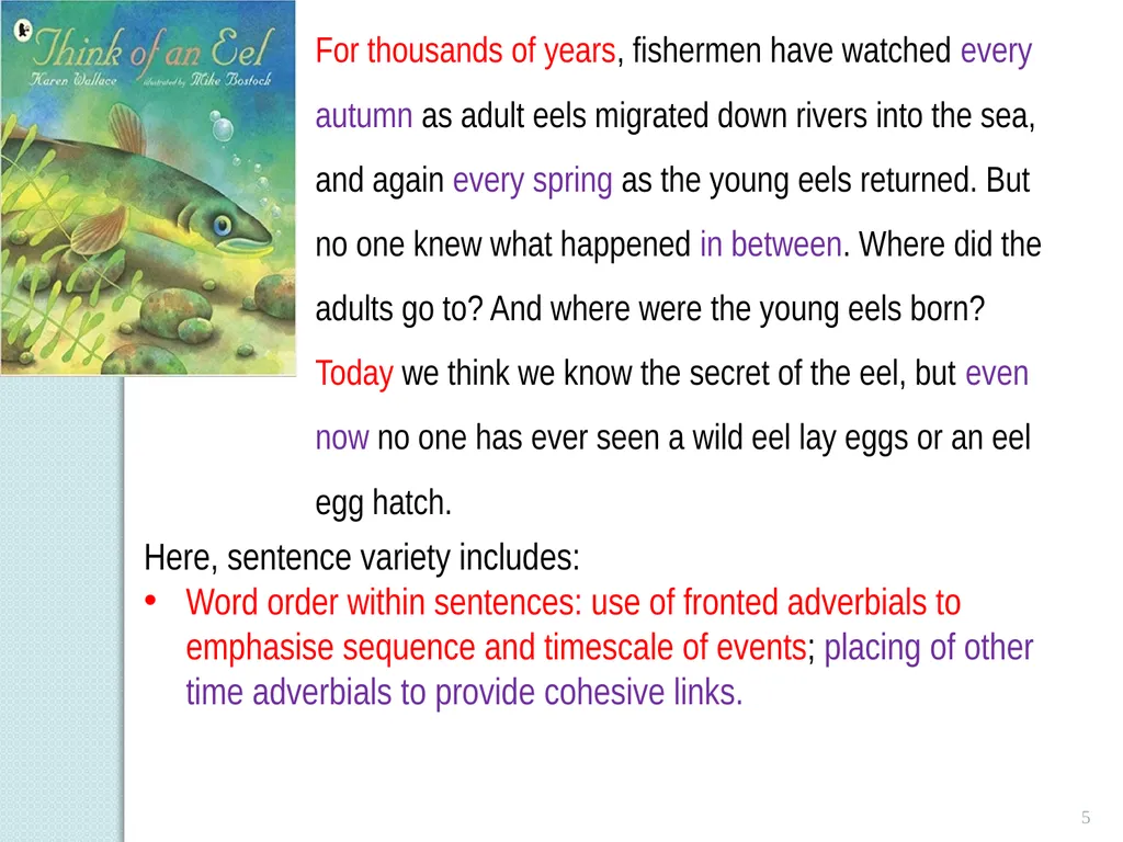 Sentence Variety 1 Sentence Variety Students’ (and - slide 5 of 14