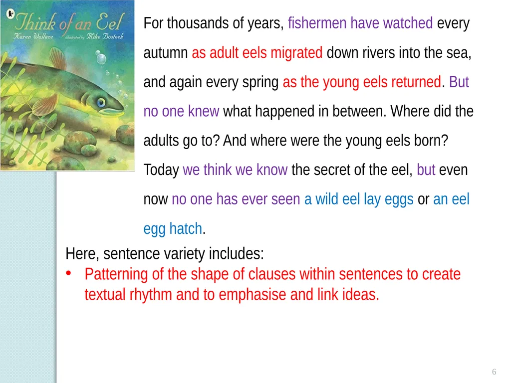 Sentence Variety 1 Sentence Variety Students’ (and - slide 6 of 14