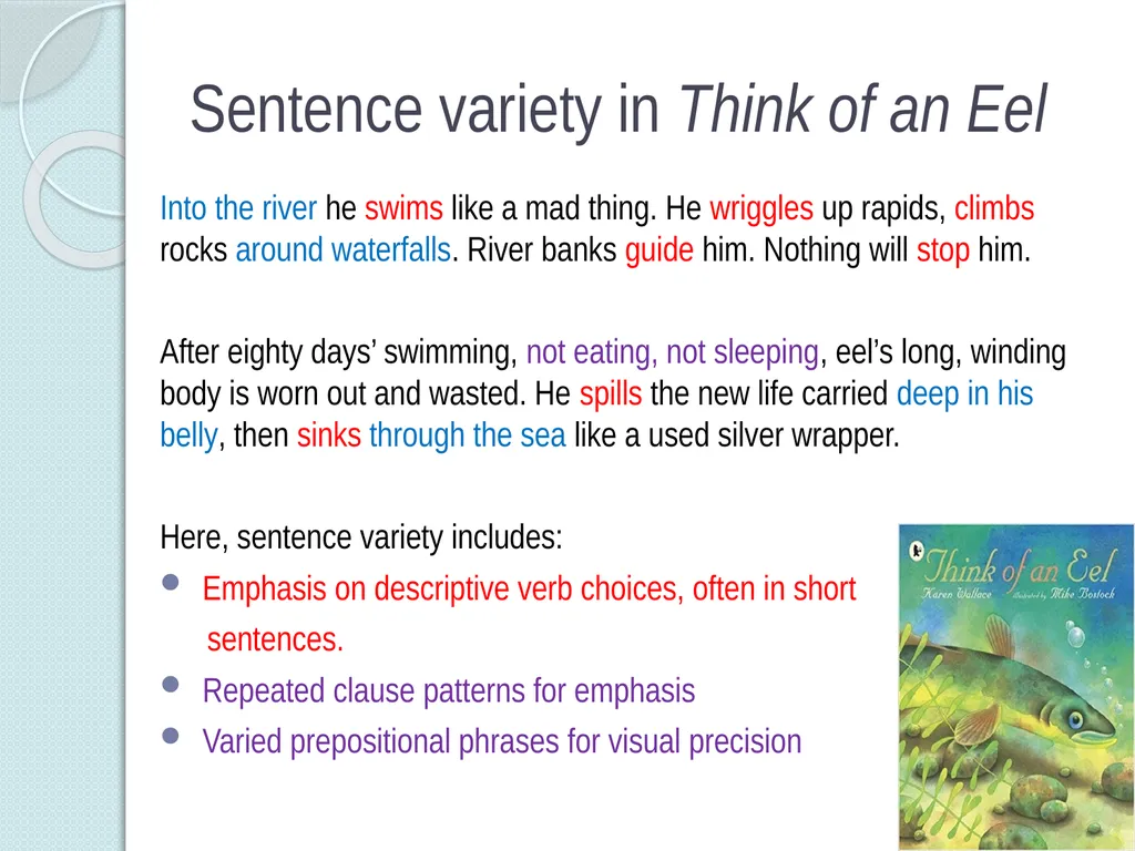 Sentence Variety 1 Sentence Variety Students’ (and - slide 7 of 14