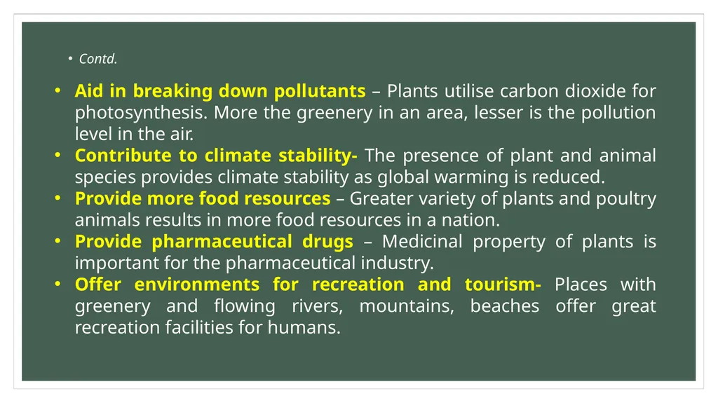 Loss of bio-diversity Prepared by Anindita - slide 5 of 10