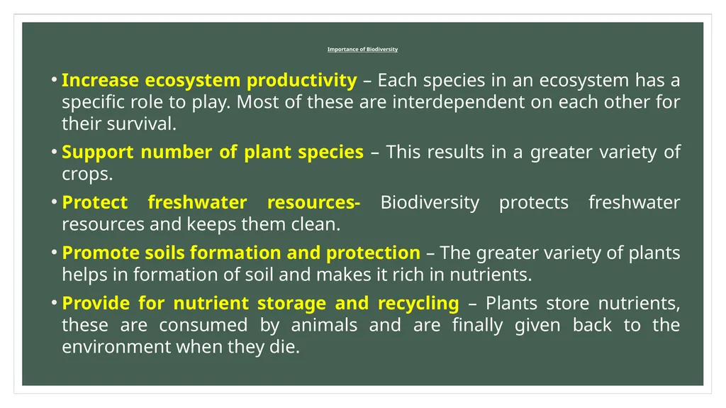 Loss of bio-diversity Prepared by Anindita - slide 4 of 10