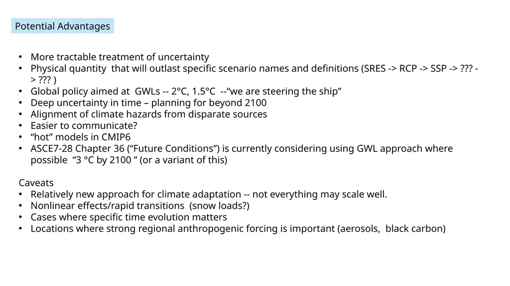 Some Implications of Using Global Warming Levels - slide 6 of 12