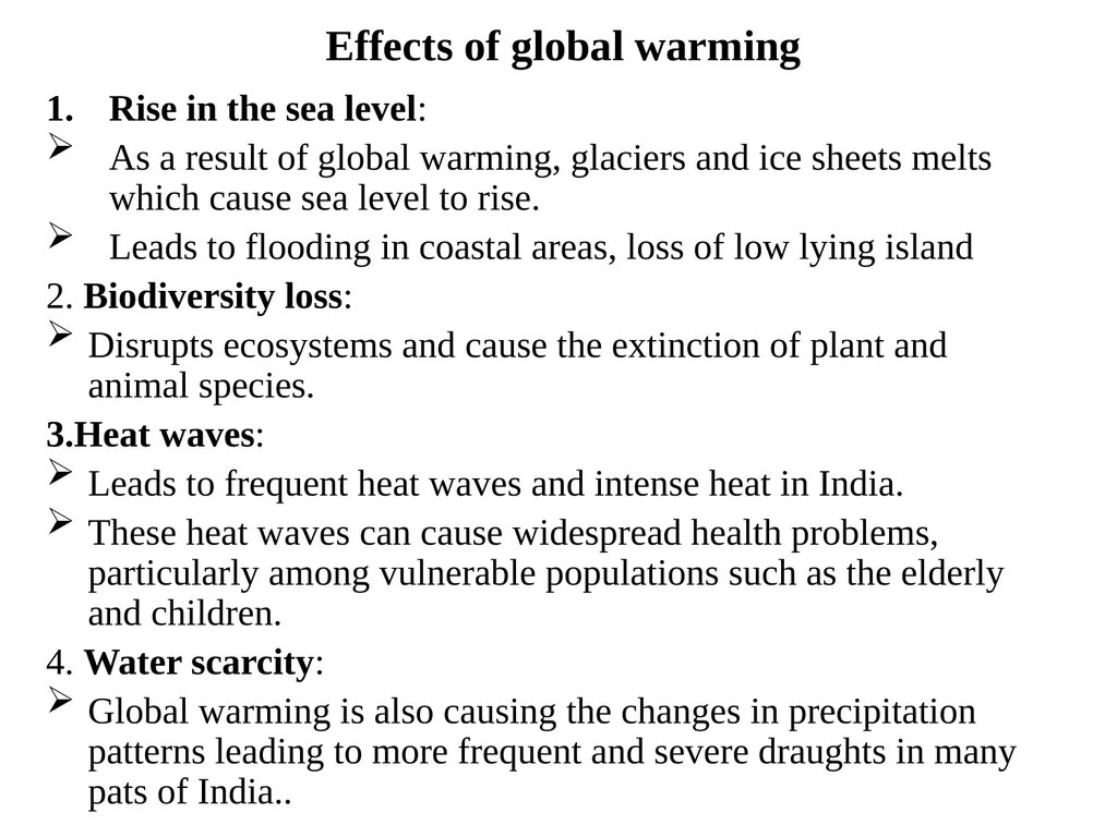 Global Warming Global warming is the long run rise - slide 5 of 7