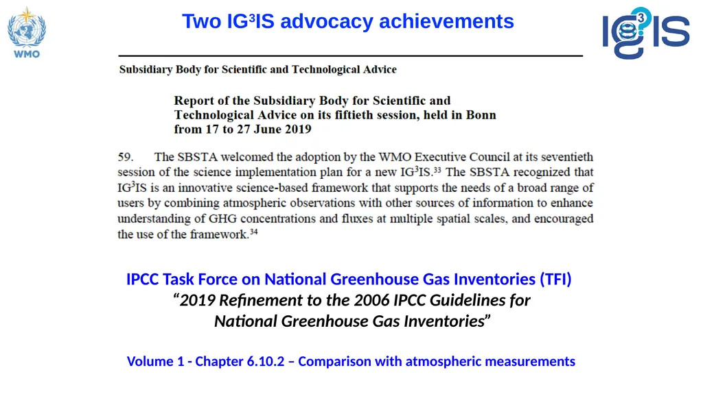 IG3IS - Integrated Global Greenhouse Gas - slide 7 of 12