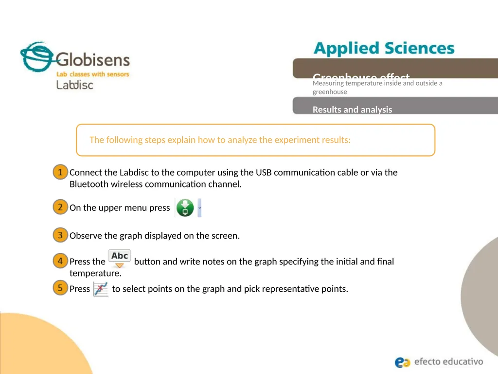 Greenhouse effect Measuring temperature inside and - slide 21 of 30