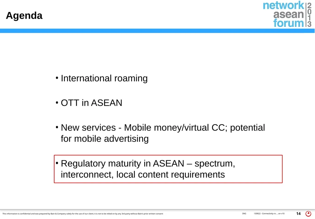 22nd to 23rd August, 2013 Shangri La Hotel - slide 14 of 17