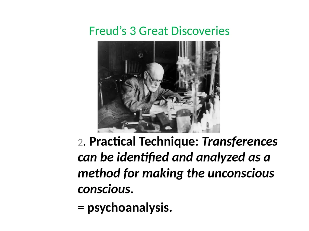 What is Psychoanalysis & What is Transference - slide 12 of 37