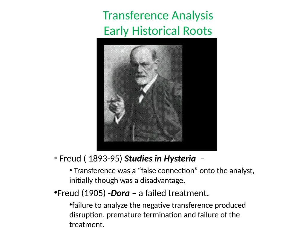 What is Psychoanalysis & What is Transference - slide 8 of 37