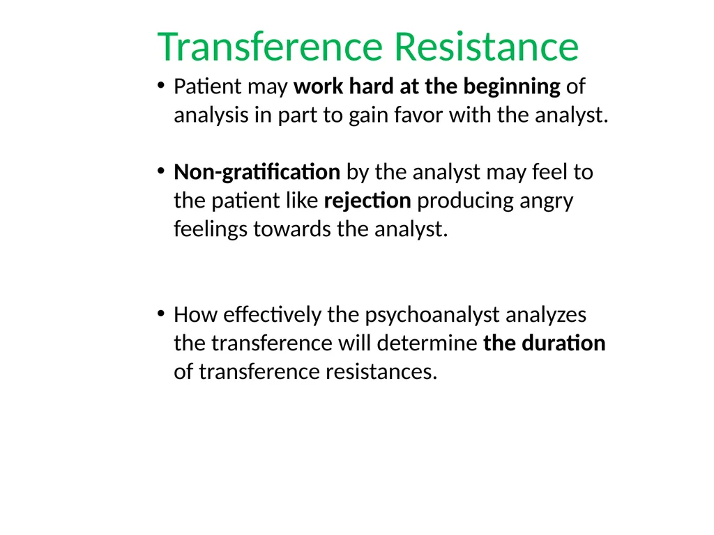 What is Psychoanalysis & What is Transference - slide 26 of 37