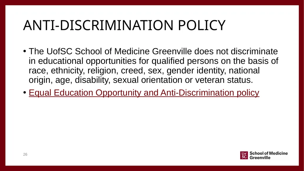 Important information for Clinical faculty April - slide 26 of 46
