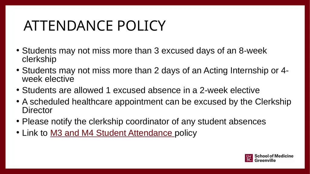 Important information for Clinical faculty April - slide 29 of 46