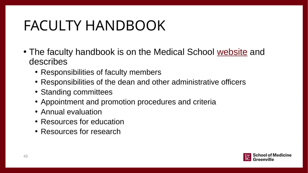 Important information for Clinical faculty April - slide 43 of 46