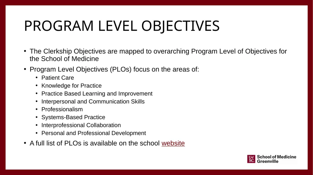 Important information for Clinical faculty April - slide 11 of 46