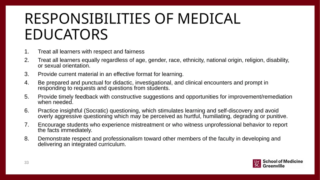 Important information for Clinical faculty April - slide 33 of 46