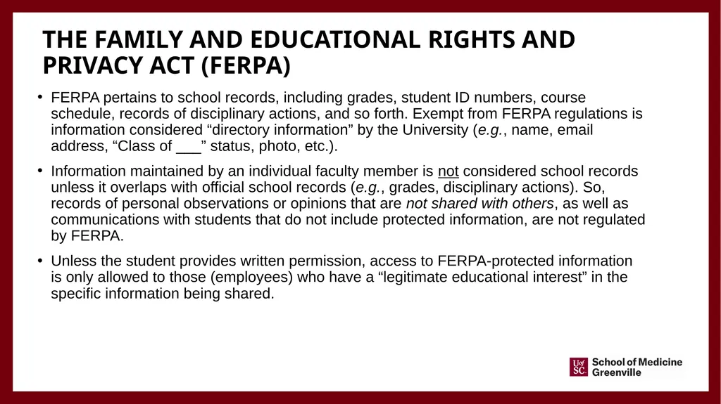 Important information for Clinical faculty April - slide 40 of 46