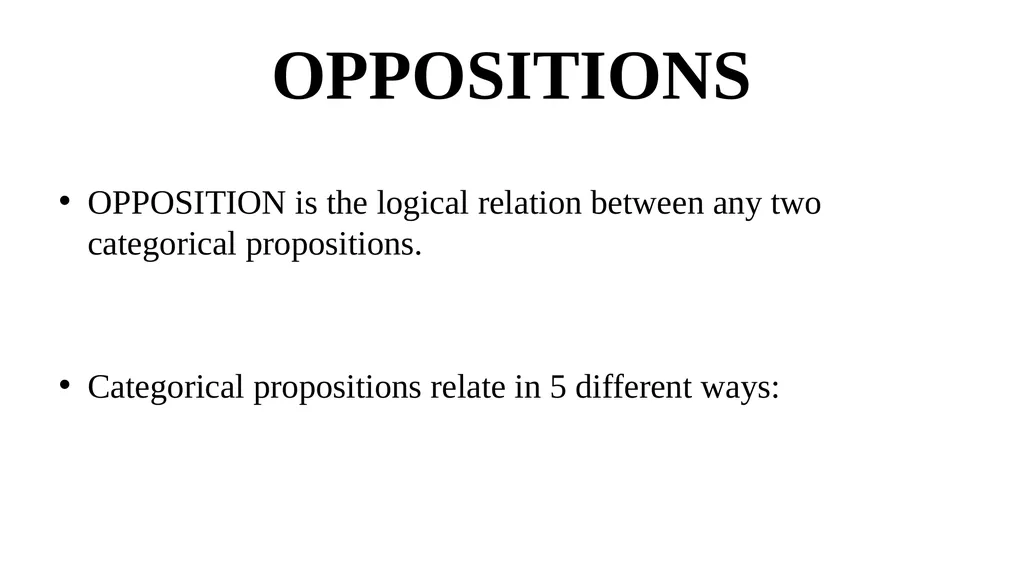 CATEGORICAL LOGIC What do we study today? - slide 28 of 47