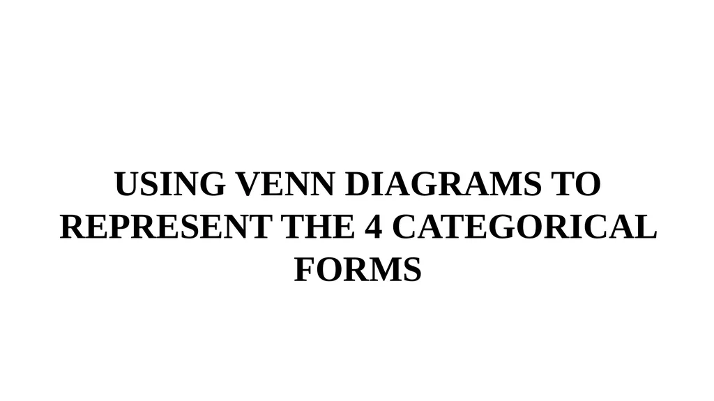 CATEGORICAL LOGIC What do we study today? - slide 14 of 47