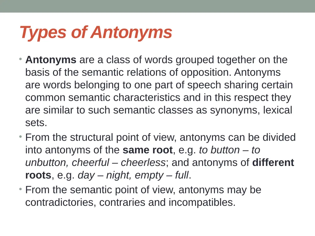 Semaseology Lecture 6 Semaseology 6.1. Definition - slide 23 of 27