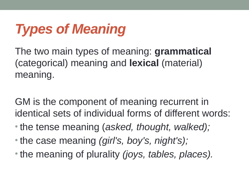 Semaseology Lecture 6 Semaseology 6.1. Definition - slide 5 of 27