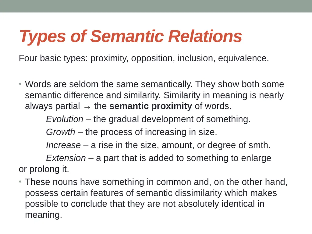 Semaseology Lecture 6 Semaseology 6.1. Definition - slide 18 of 27