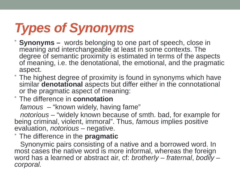 Semaseology Lecture 6 Semaseology 6.1. Definition - slide 20 of 27