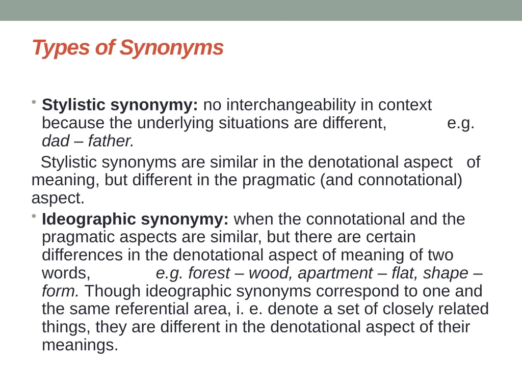 Semaseology Lecture 6 Semaseology 6.1. Definition - slide 21 of 27
