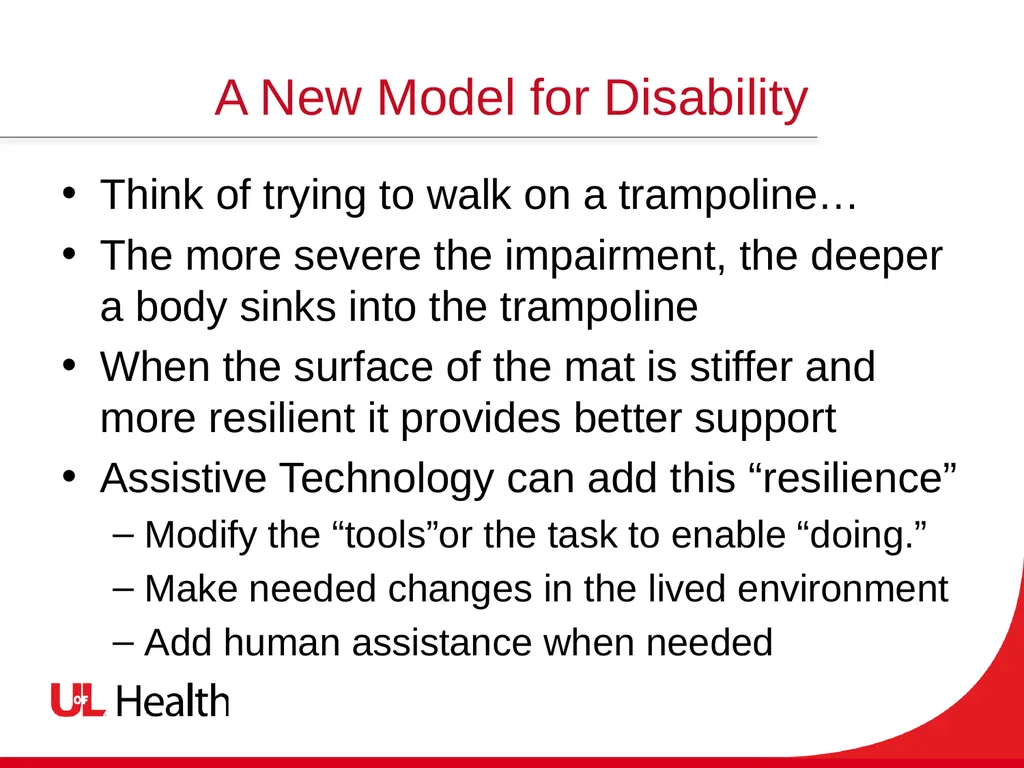Assistive Technology Using the power of technology - slide 7 of 27