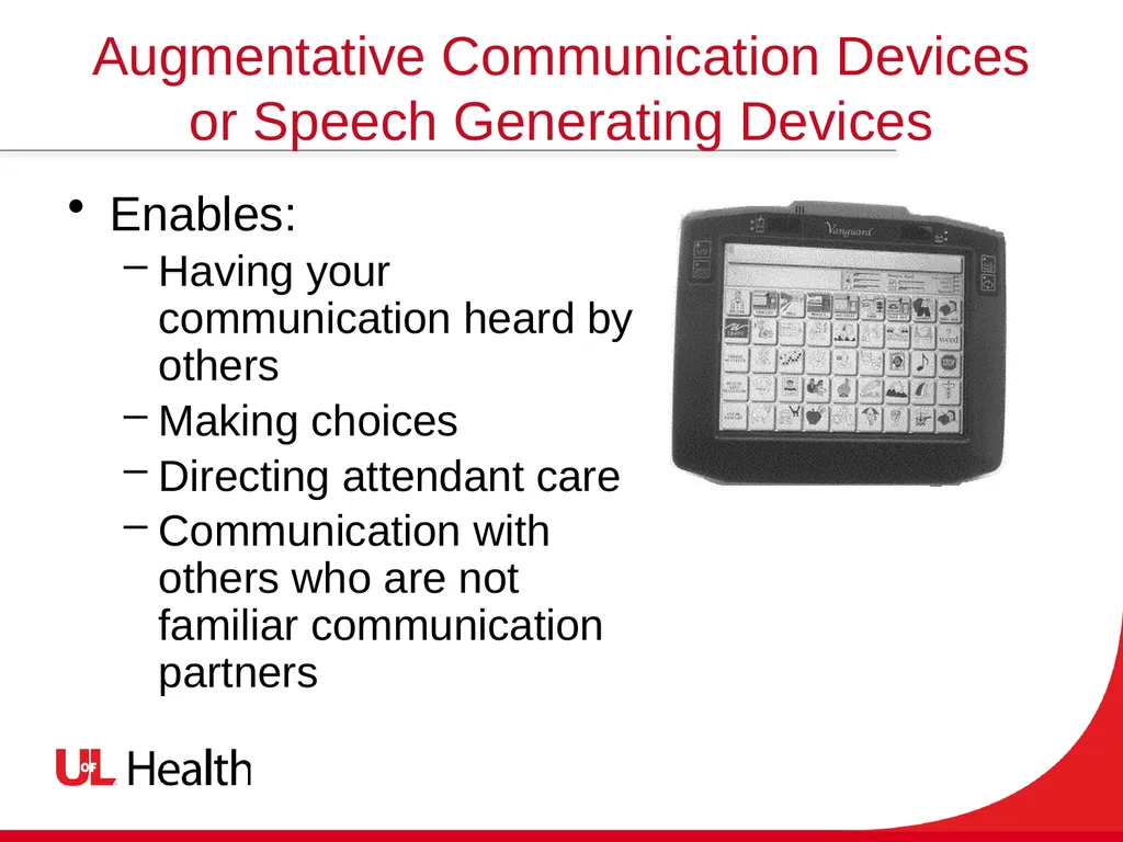 Assistive Technology Using the power of technology - slide 22 of 27