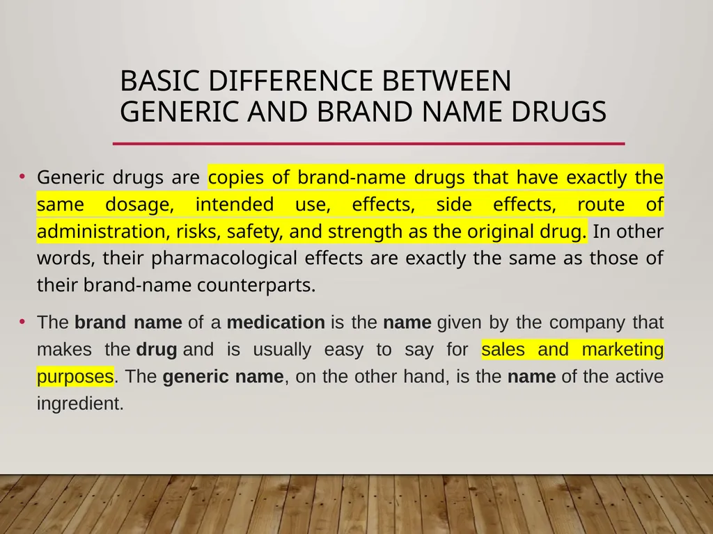 GENERIC DRUGS PRODUCT DEVELOPMENT GENERIC DRUG A - slide 4 of 20