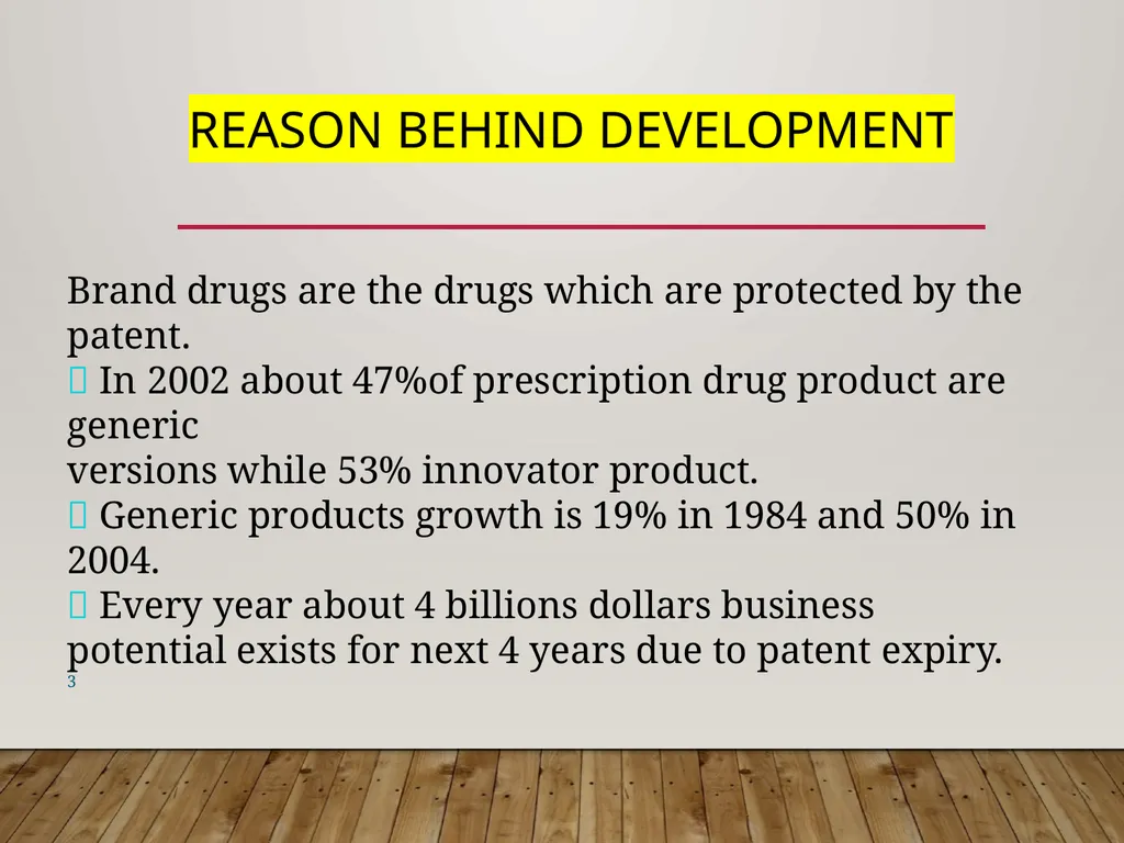GENERIC DRUGS PRODUCT DEVELOPMENT GENERIC DRUG A - slide 15 of 20